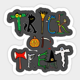 trick or treat Sticker